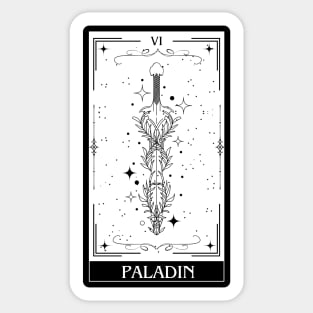 Paladin Tarot Card D&D Nat 20 Dungeons & Dragons T-Shirt Sticker